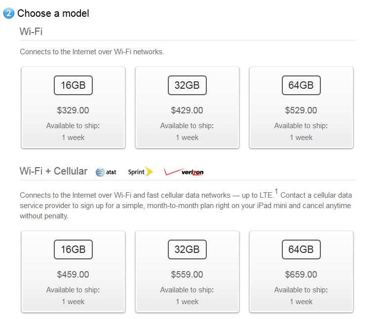 Apple iPad Mini: migliorano i tempi di spedizione negli USA